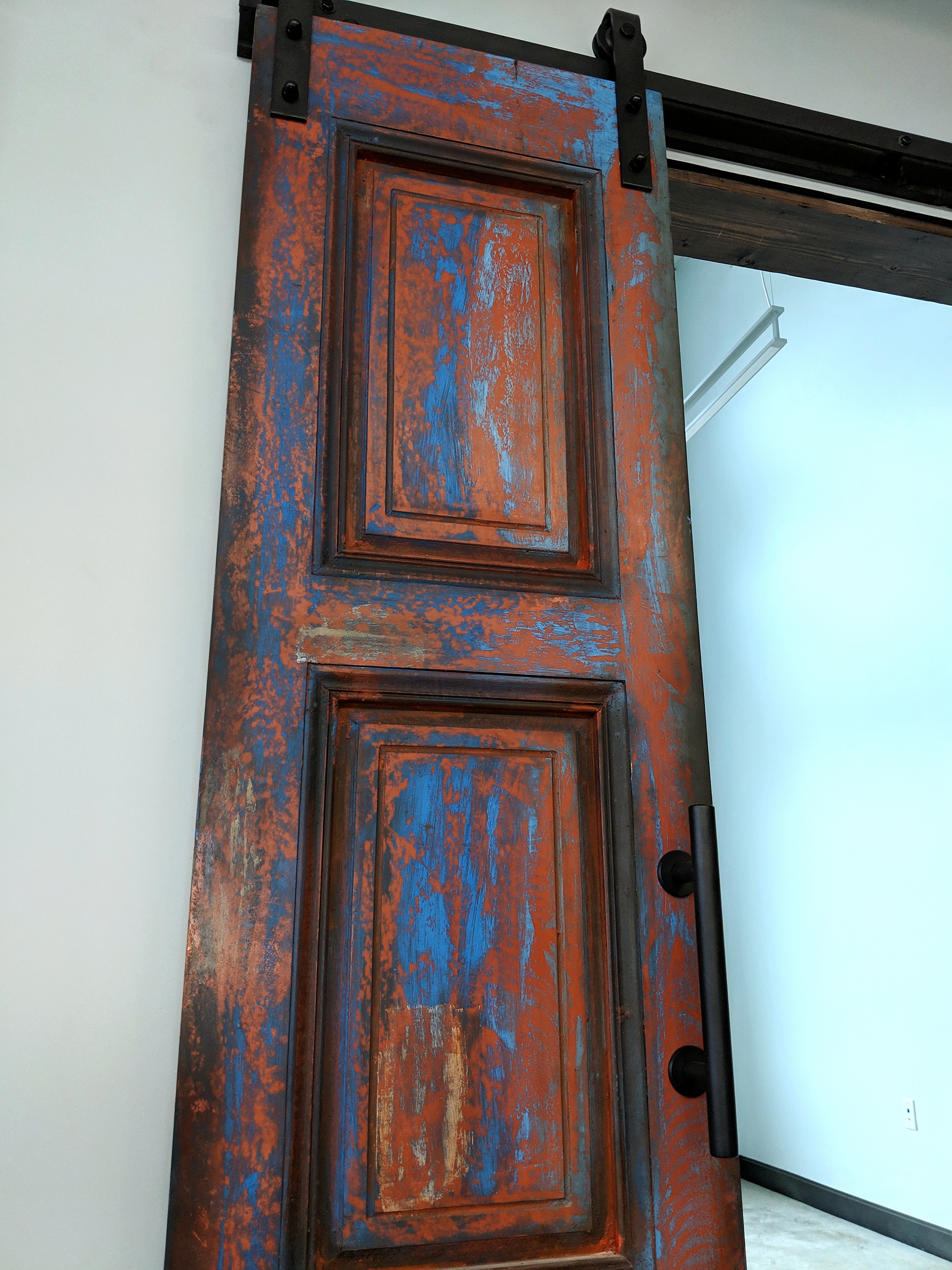 Paneled timber door